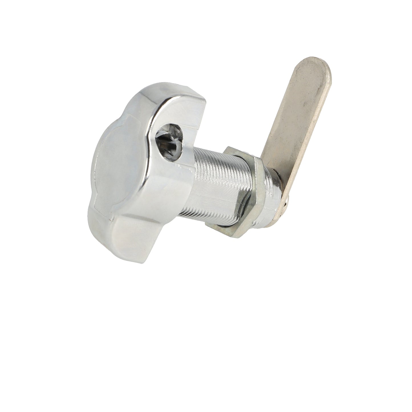Fermeture à tourniquet pour cadenas avec fonction poignée, 32 mm (1,3″), version gauche, 14.04.589-7. Serrure à pêne tournant pour cadenas avec fonction poignée pour casiers, armoires métalliques, casiers à casiers et bien plus encore, de SISO Danemark