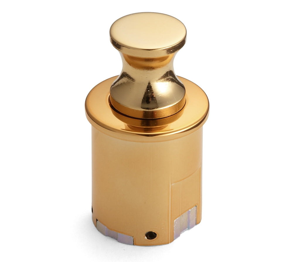 Hochwertiger Druckknopf-Verschluss mit Grifffunktion, aus Zinklegierung, Oberfläche: goldfarbig, glänzend poliert, PKL-08/GA und PKLW. Massiver Druckknopf für Wohnwagen, Yacht und viel mehr, von Sugatsune / LAMP® (Japan)