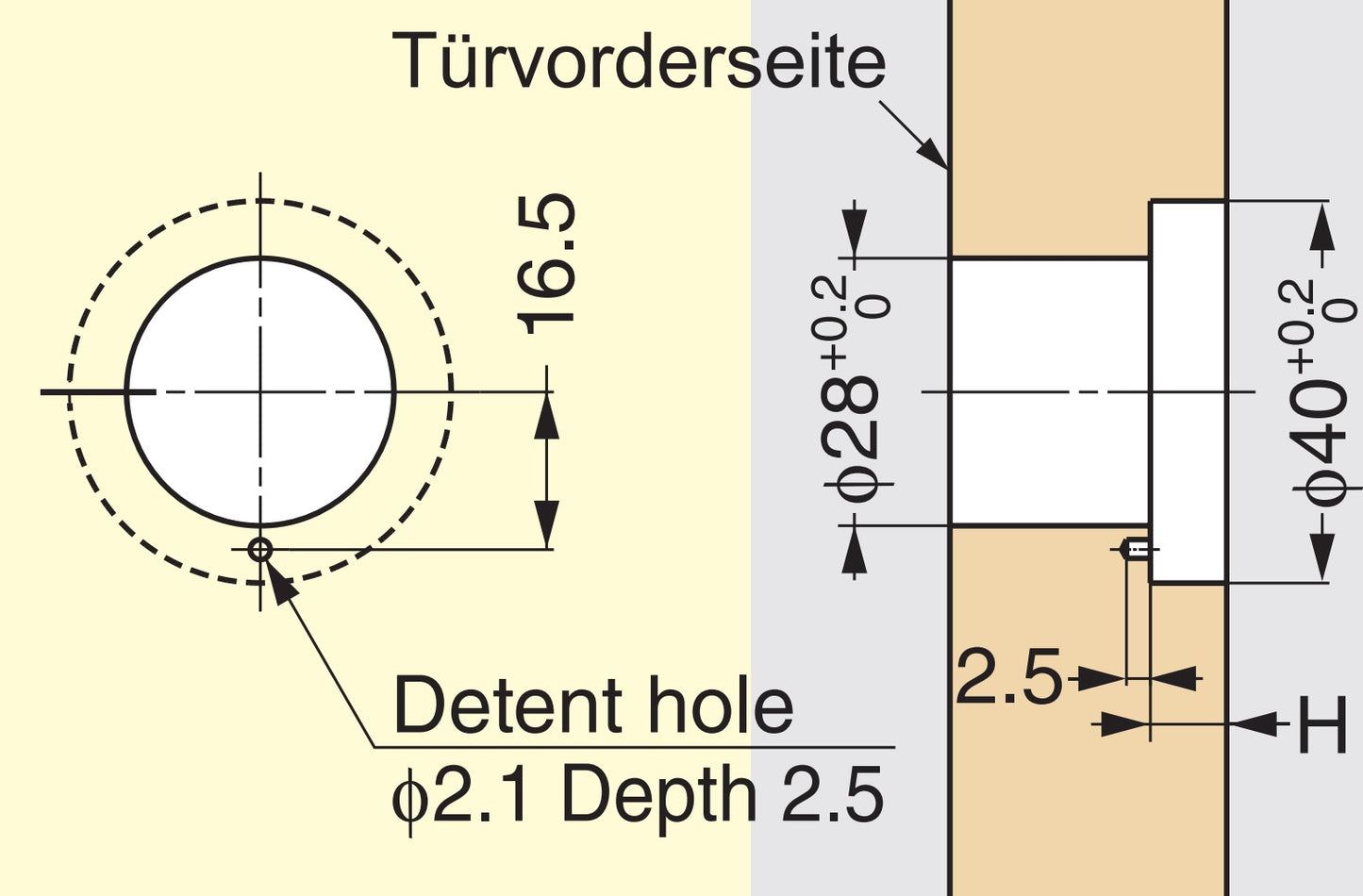 Hochwertiger Druckknopfgriff aus Zinklegierung, Oberfläche: verchromt, PK04CR. Hochwertiger massiver und eleganter Pushlock aus ZDC für Schublade, Wohnmobilmöbel, Boote, Privatflugzeuge und viel mehr, von Sugatsune / LAMP® (Japan)
