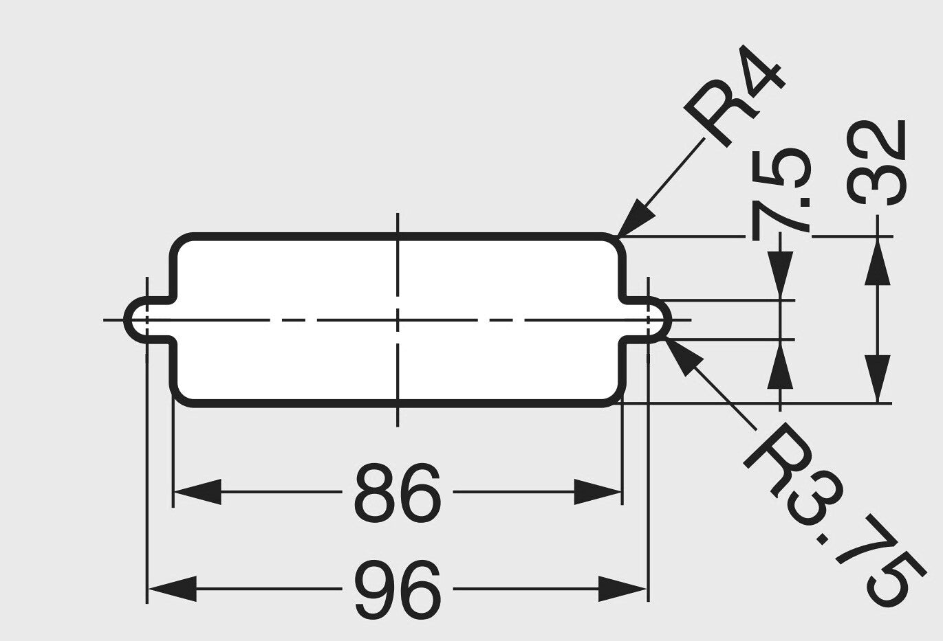 Edelstahlgriffmuschel V4A, 114 mm (4,5″) HH-K. Griffmuschel aus feinstem korrosionsfreiem Edelstahl V4A (SUS316) zur Montage auf Blech und Holz für Marine-Anwendungen, Außenbereich, feuchte, raue und hochkorrosive Umgebungen von Sugatsune / LAMP® (Japan)