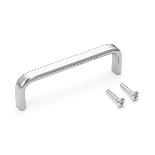 Hochwertiger Edelstahlmöbelgriff aus SUS304 (V2A), glänzend poliert, 133 mm (5,3″) ECH-125M. Edelstahltürgriff aus SUS304 (V2A), glänzend poliert, für Boot, Yacht, Edelstahlküche, Strandhotel, Arztpraxis, Möbel, von Sugatsune / LAMP® (Japan)
