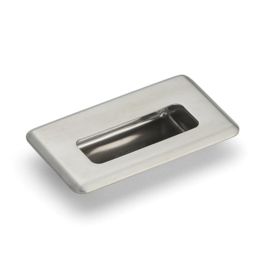 Coque de poignée exclusive en acier inoxydable SUS304, 109,5 mm (4,4″) HH-FC-2. Poignée encastrée en acier inoxydable V2A, satiné mat, pour tiroirs, armoires, environnements humides, navires, machines et appareils de Sugatsune / LAMP® (Japon)