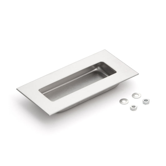 Coque de poignée exclusive en acier inoxydable SUS304, 120 mm (4,8″) HH-AS2. Poignée encastrée en acier inoxydable V2A, satiné mat, pour tiroirs, armoires, environnements humides, navires, machines et appareils de Sugatsune / LAMP® (Japon)