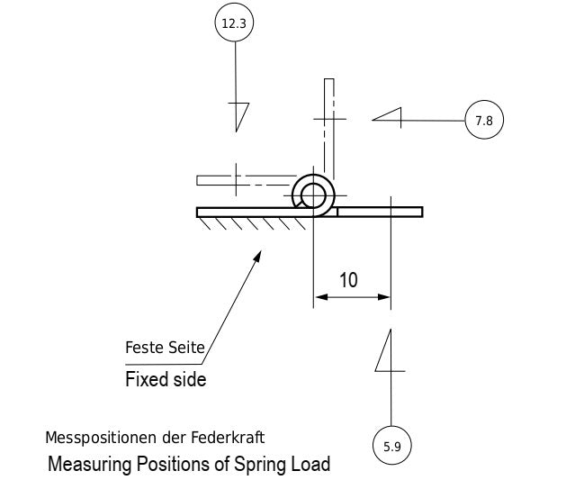 2 pieces high-quality spring hinge, made of SUS304 stainless steel, 32 mm (1-17/64″), TH-61SUS-2 for equipment flaps, cabinet doors, covers