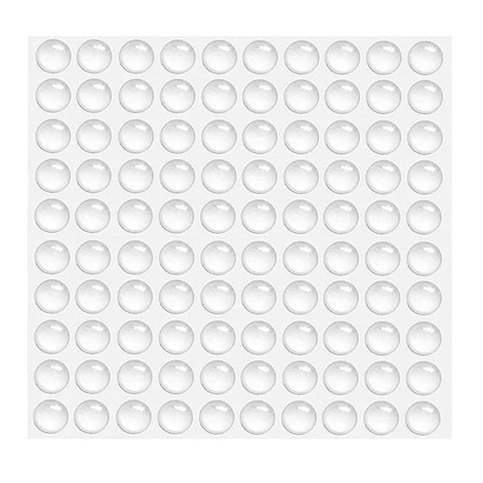 Butée en caoutchouc, butée élastique transparente, 7 x 1,5 mm, 3005920. Protection en silicone autocollante pour portes, armoires, tiroirs, claviers et vitres, par EMUCA.