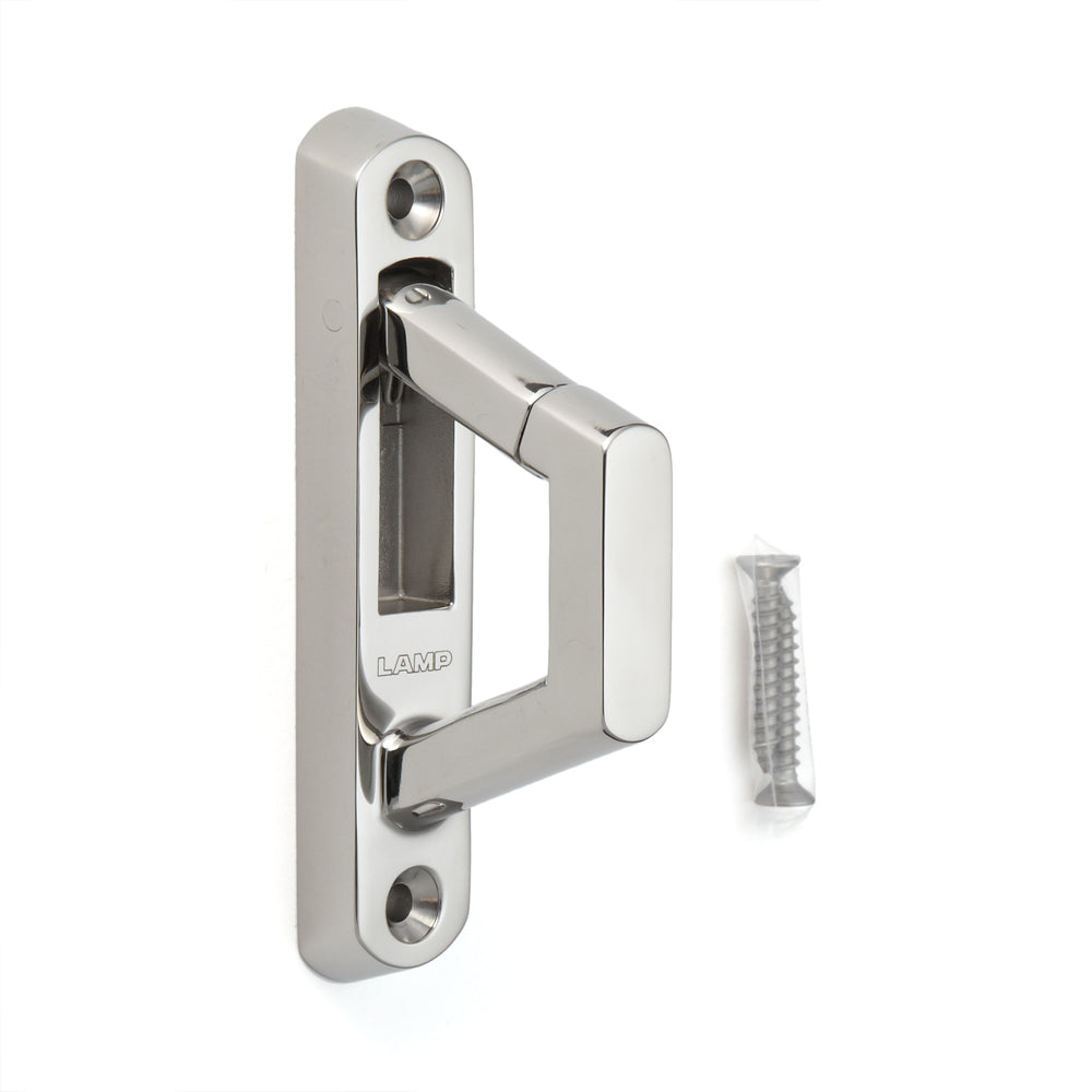 Hochwertiger Haken mit Sicherungsklappe aus Edelstahl SUS316, EN-K120. Seilhaken mit Sicherheitssperre aus V4A für Schiffbau, Außenbereich, feuchte Umgebung, raue Umgebung und viel mehr, von Sugatsune / LAMP® (Japan)