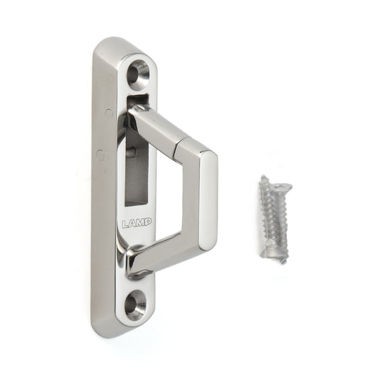 Hochwertiger Haken mit Sicherungsklappe aus Edelstahl SUS316, EN-K84. Seilhaken mit Sicherheitssperre aus V4A für Schiffbau, Außenbereich, feuchte Umgebung, raue Umgebung und viel mehr, von Sugatsune / LAMP® (Japan)