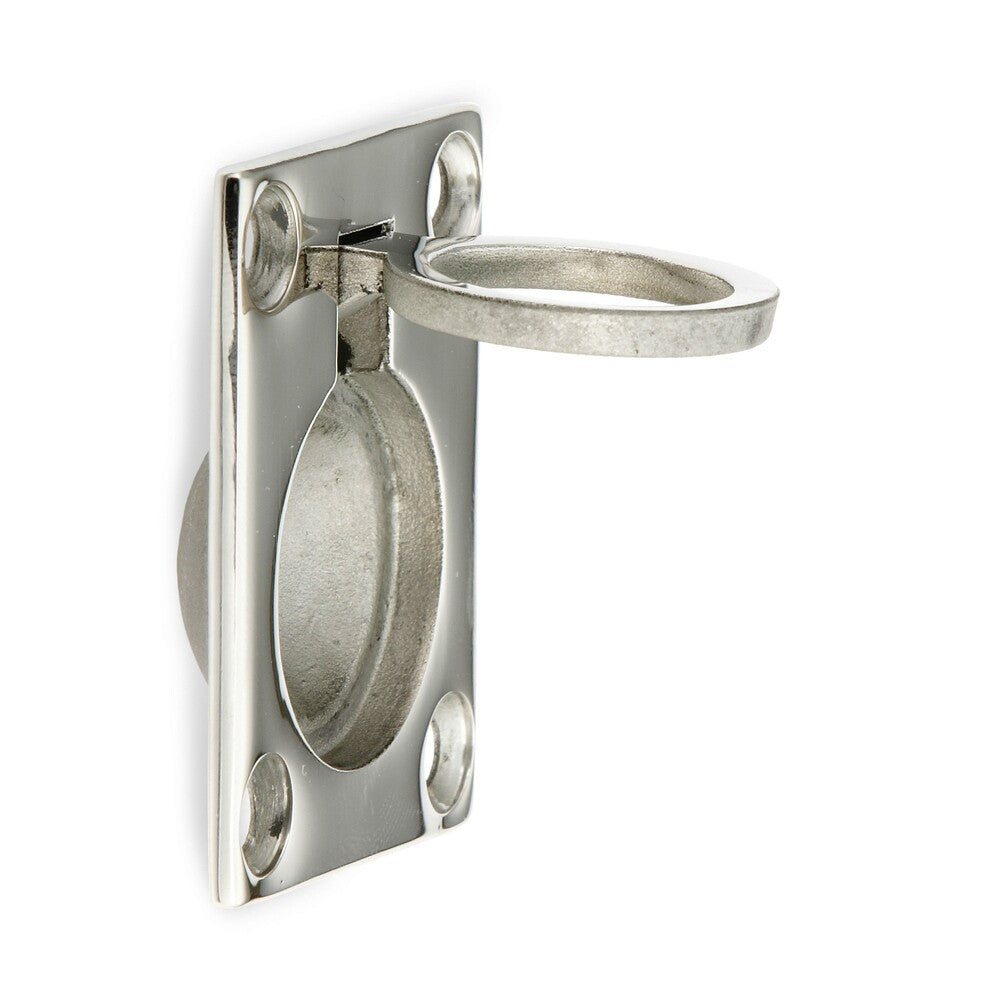 Klappbarer ringförmiger Edelstahlgriff V4A, 47,5 mm (1,9″) 26900. Klappbarer Griff in Ringform aus feinstem korrosionsfreiem Edelstahl V4A (SUS316) geeignet für feuchte, raue und hochkorrosive Umgebungen von Sugatsune / LAMP® (Japan)