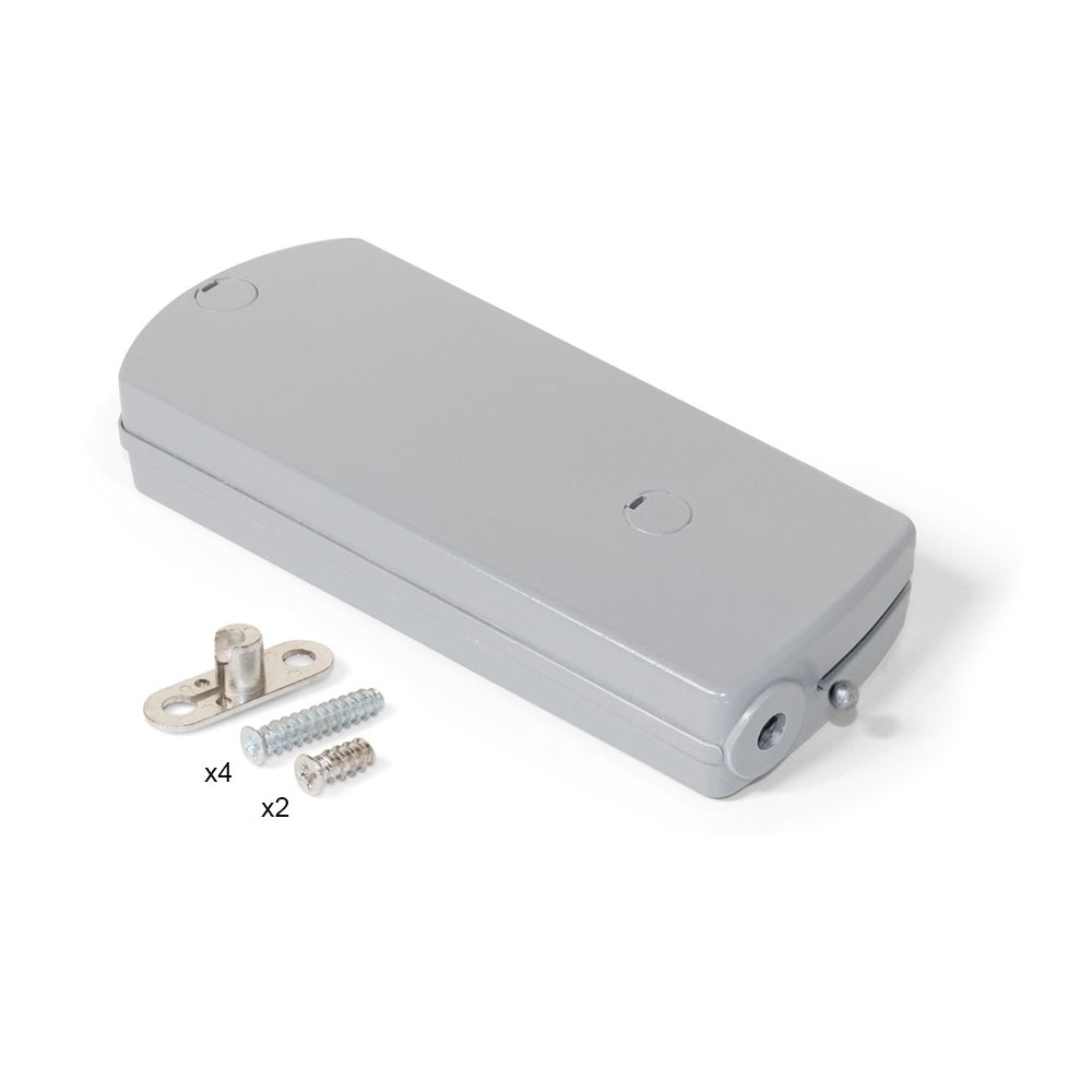 hochwertiger Klappenbeschlag mit Seilzug, 1010321, von EMUCA, Tragkraft: 4 kg (9 lbs), grau. Produktbild
