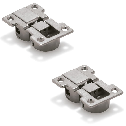 Charnières pour abattants Ankor GT-B, amovibles, en alliage de zinc, surface nickelée 1010707. Charnières pour abattants en bois, abattants de meubles, couvercles en bois, compartiments de bar et bien plus encore, par EMUCA.
