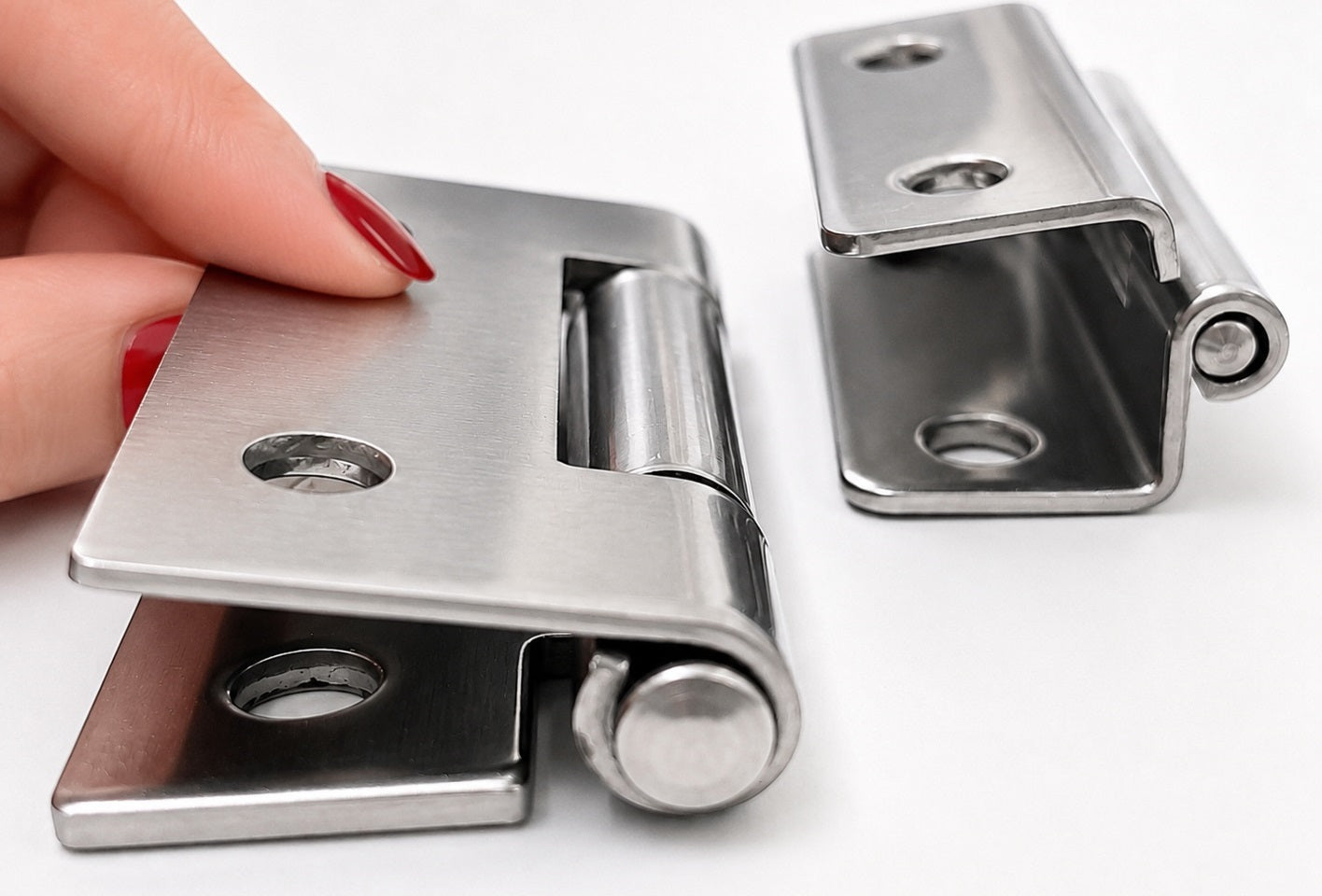 2 charnières compactes déportées, en acier inoxydable SUS304, capacité de charge : 4,5 kg, hauteur : 35 mm, TH-25SUS pour portes épaisses, portes d'armoire, trappes de maintenance