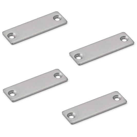 4 Stück Korrosionsbeständige Magnet-Gegenplatte, beschichtet mit Edelstahl SUS304 (V2A), MC-JM49, von Sugatsune. Produktbild
