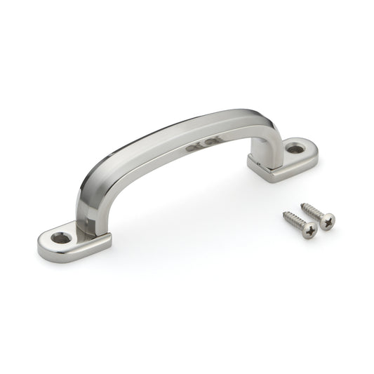 Hochwertiger massiver Edelstahlmöbelgriff aus SUS304 (V2A), 138 mm (5,5″) XL-CUY140TT. Edelstahltürgriff XL-CUY140TT aus SUS304 (V2A) für Boot, Yacht, Kreuzfahrtschiff, Edelstahlküche, Luxushotel, Strandhotel, von Sugatsune / LAMP® (Japan)