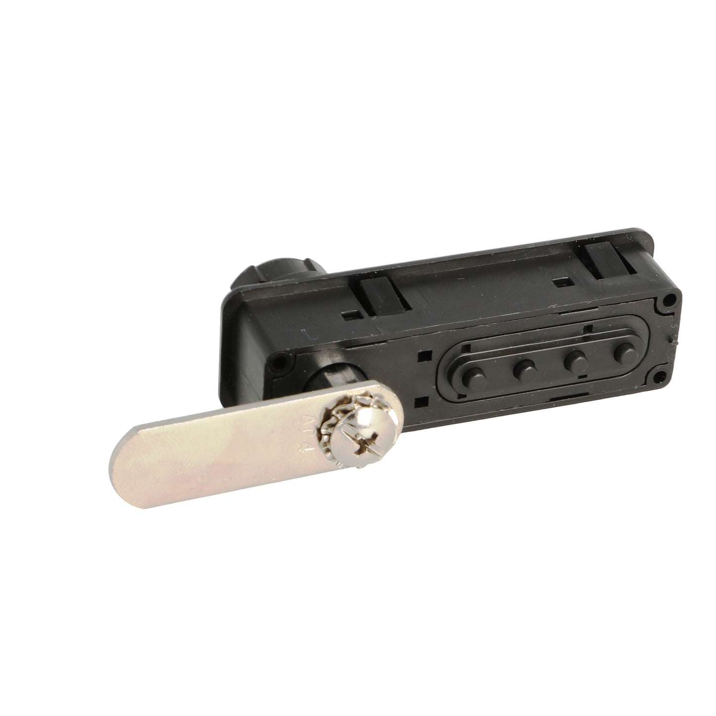 Serrure à combinaison pour meubles en métal et plastique avec fonction poignée, GAUCHE, 77 mm (3,1″) 14.08.241. Serrure à combinaison robuste en métal et plastique, noir mat, pour armoires en bois, armoires en acier, tiroirs et casiers, de SISO Danemark