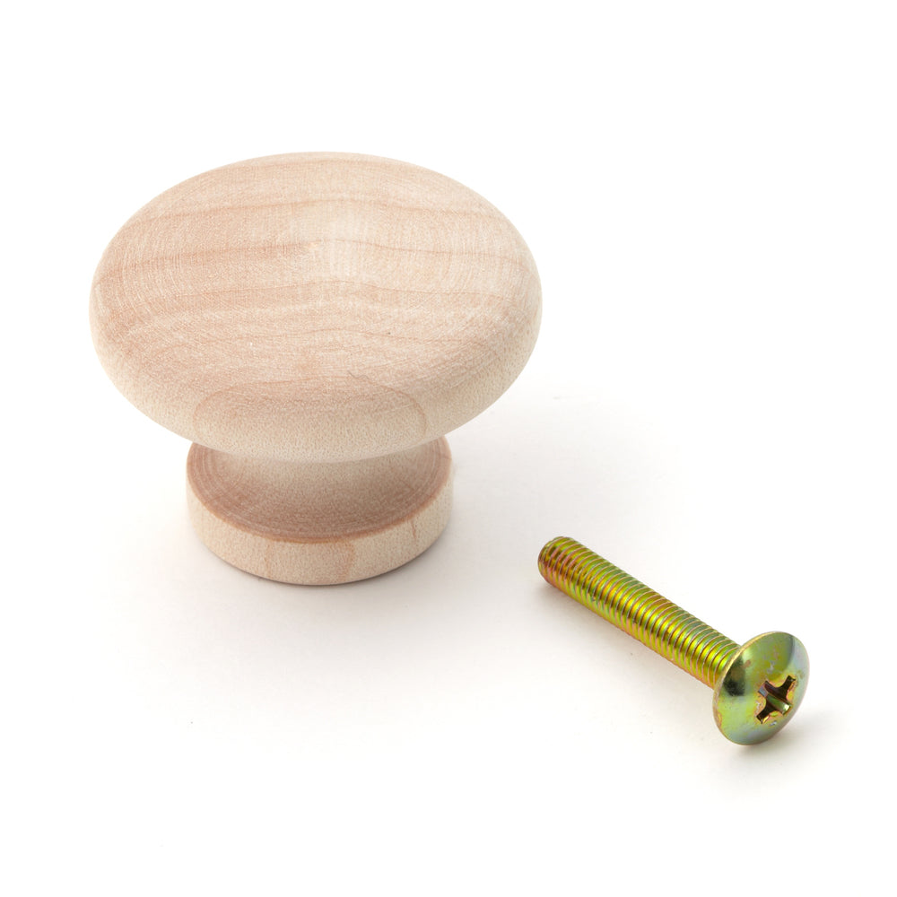 Poignée de meuble de haute qualité en bois massif, surface : naturelle, 34 mm (1,4″) SMT34. Poignée en bois naturel pour tiroirs, portes de meubles, armoires de cuisine et bien plus encore, par Sugatsune / LAMP® (Japon)