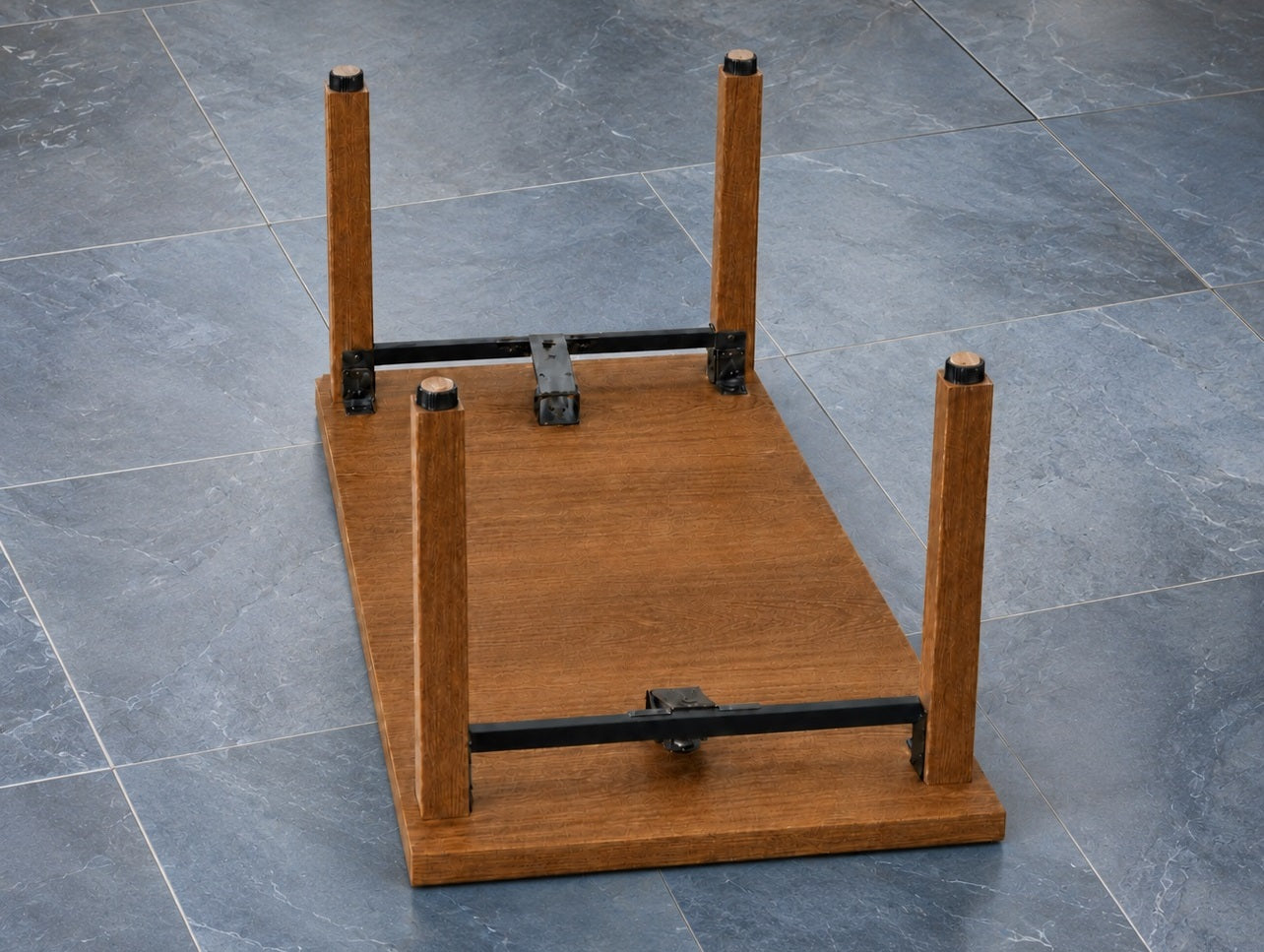 4 pieces of robust furniture glides, load capacity: 600 kg, black, diameter: ⌀25 mm, with felt pad, B573-25-BK for furniture, tables, cabinets, table legs