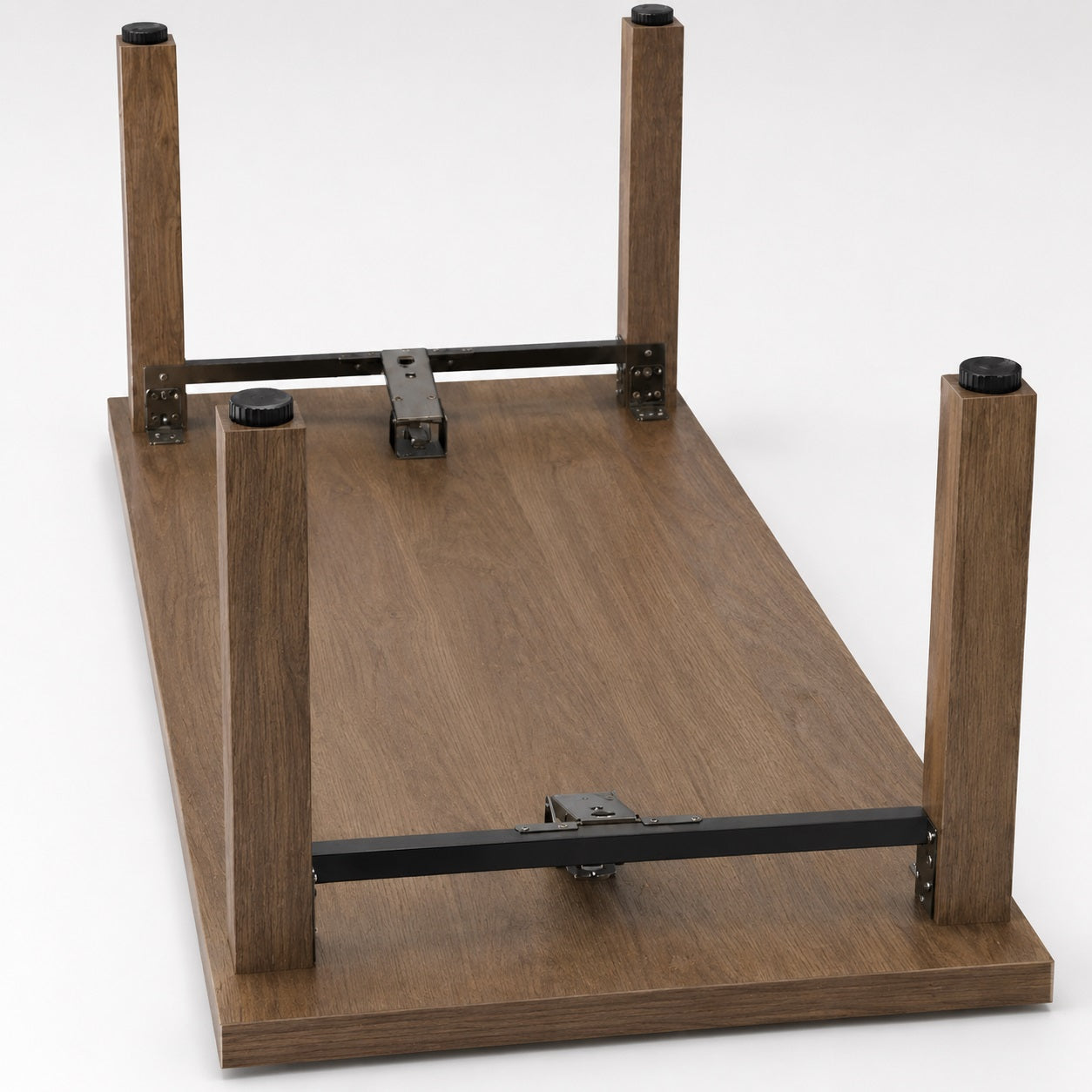 4 robust furniture levelers, load capacity: 800 kg, black, diameter: ⌀40 mm, standard, B571-40-BK for table legs, furniture legs, cabinet feet