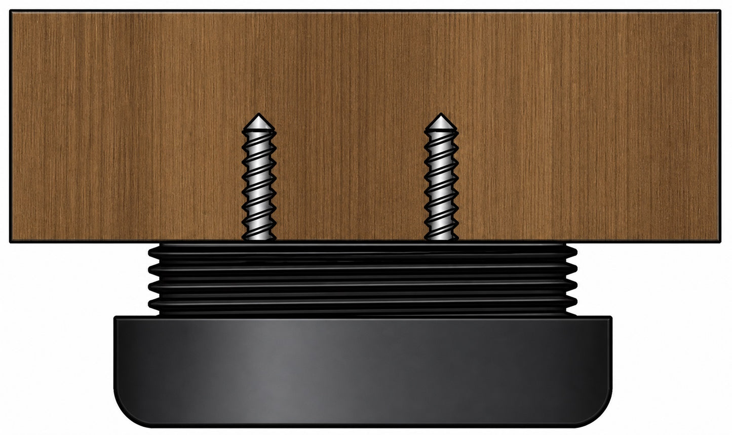 4 robust furniture levelers, load capacity: 800 kg, black, diameter: ⌀40 mm, standard, B571-40-BK for table legs, furniture legs, cabinet feet