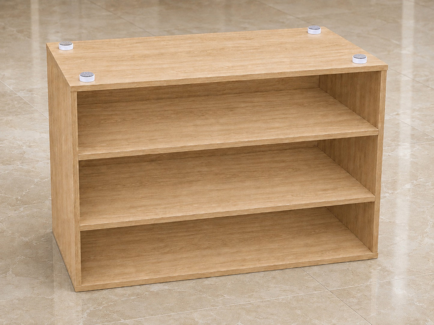 4 Pieces Heavy-Duty Furniture Glides, Load Capacity: 600 kg, White, Diameter: ⌀25 mm, with Felt Pad, B573-25-WH for Furniture, Tables, Cabinets, Table Legs