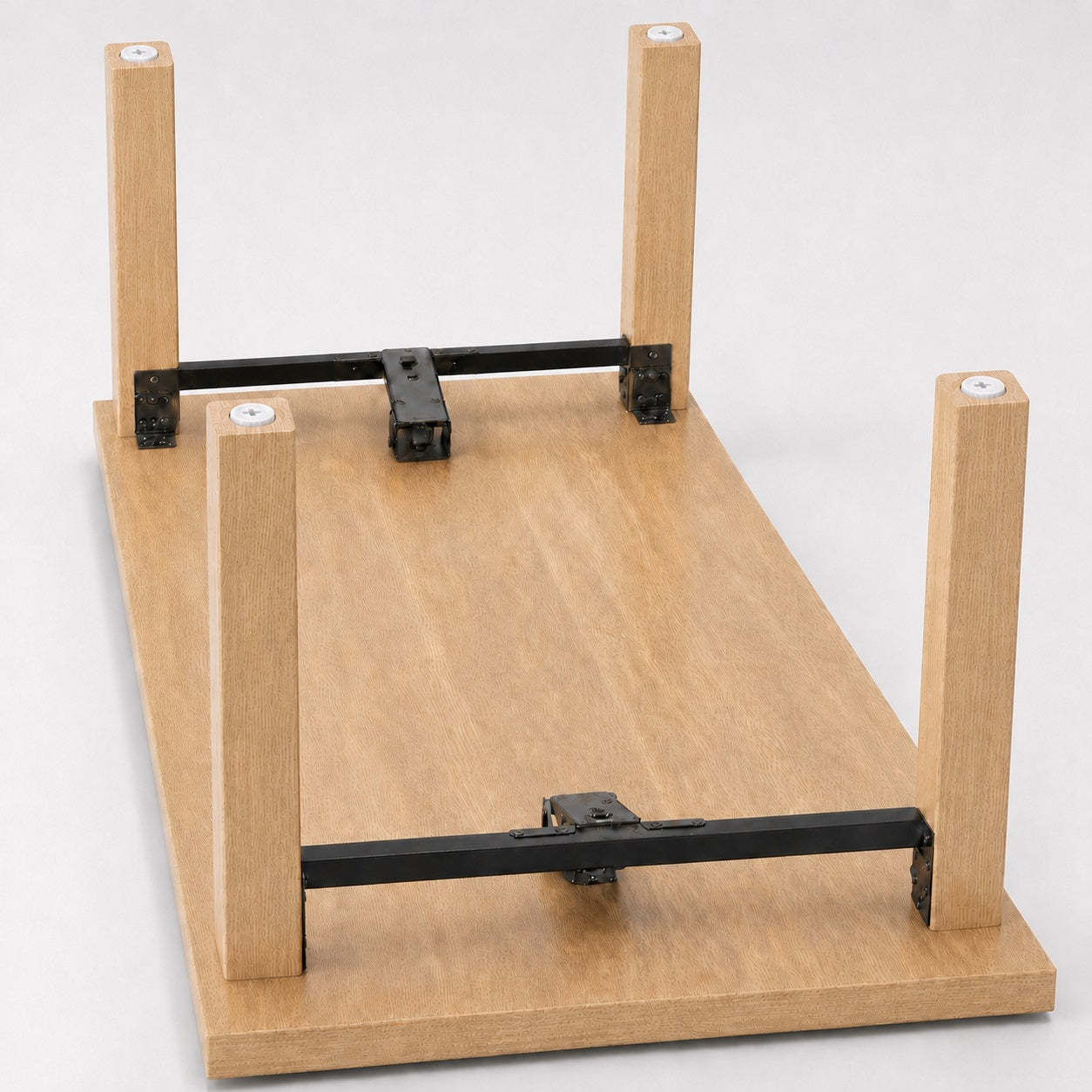 4 pieces of robust furniture adjusters, load capacity: 600 kg, white, diameter: ⌀25 mm, with Phillips head for screwdriver, B572-25-WH for furniture