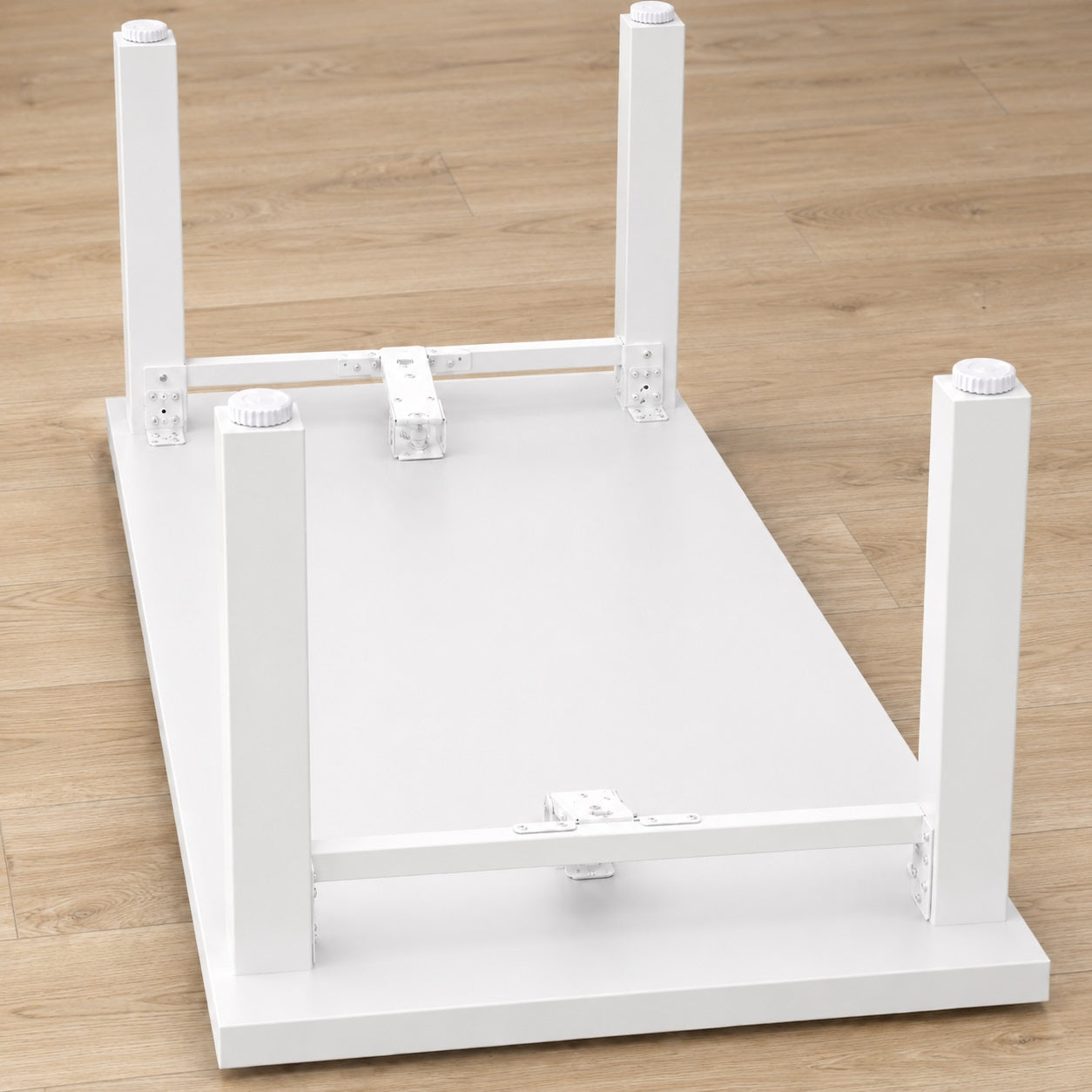 4 pieces of robust furniture glides, load capacity: 800 kg, white, diameter: ⌀40 mm, standard, B571-40-WH for table legs, furniture legs, cabinet feet