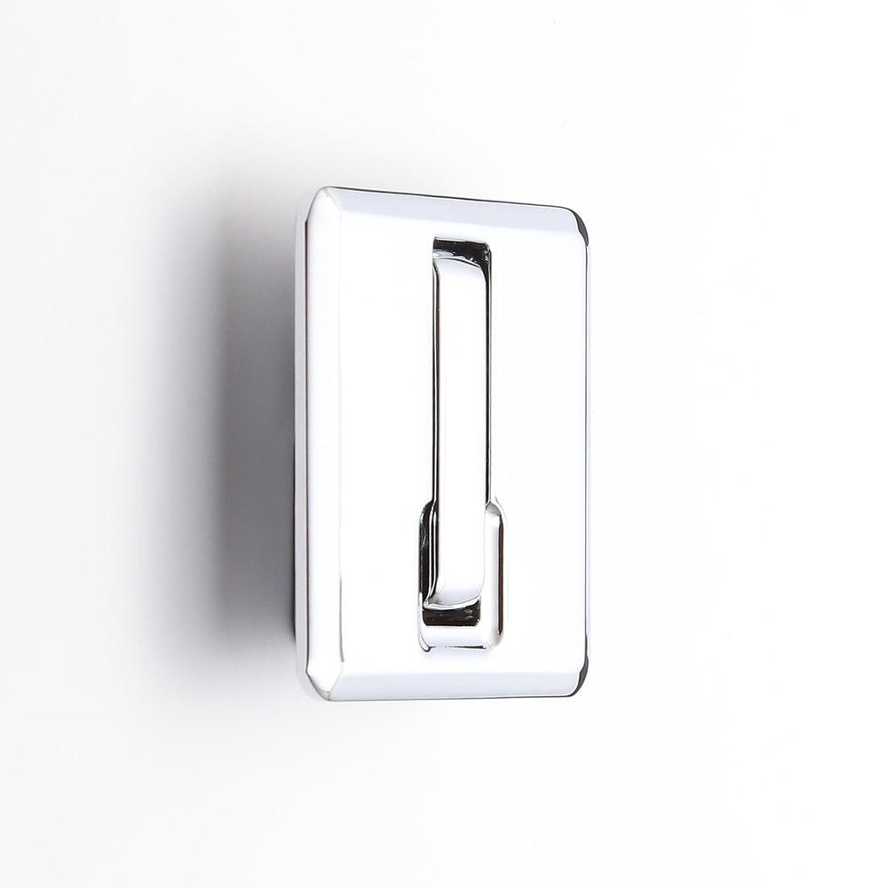 Hochwertiger quadratischer Federklapphaken zum Einlassen, Oberfläche: verchromt, 52 mm (2,1″), NF-K52-CR. Quadratischer Klapphaken mit Schließautomatik, für Tinyhouse, Wohnmobil, Yacht und viel mehr, von Sugatsune / LAMP® (Japan)