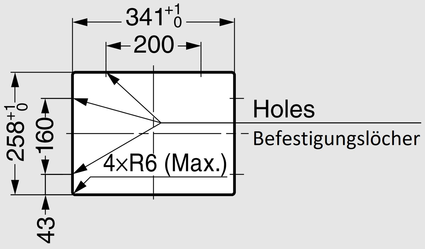 Hochwertiger rechteckiger Mülldurchwurf, aus rostfreiem Edelstahl, Oberfläche: satiniert matt, 310 mm (12,3″), AZ-ND310-HL. Edelstahlmülldurchwurf, für Gastronomie, Systemgastronomie, Ladenbau und viel mehr, von Sugatsune / LAMP® (Japan)