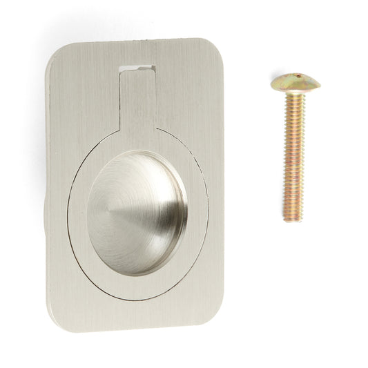 Ringförmiger Klappgriff aus Messing, Oberfläche: Weißbronze, satiniert matt, 38 mm (1,5″) 587-50WB. Ringgriff 587-50WB für Wohnmobil, Boot, Revisionsklappe, Revisionstür, von Sugatsune / LAMP® (Japan)