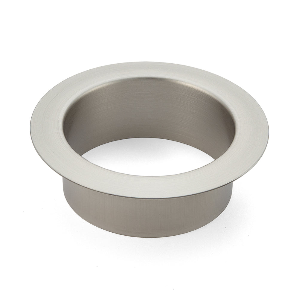 Hochwertiger runder Mülldurchwurf, aus rostfreiem Edelstahl, Oberfläche: satiniert matt, 112 mm (4,5″), AN-DH008-HL (AN-DH001-HL). Edelstahlmülldurchwurf, für Systemgastronomie, Ladenbau, Kosmetikstudio und viel mehr, von Sugatsune / LAMP® (Japan)