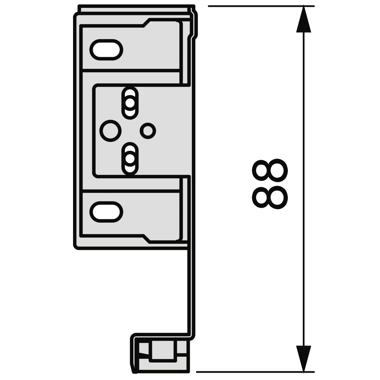 Schubkasten Set, mit extra dünnen Zargen, Höhe: 88 mm, weiß, Schubladentiefe: 300 mm (11-13/16″), Vollauszug mit Soft-Close, 3275012 für Küchenmöbel