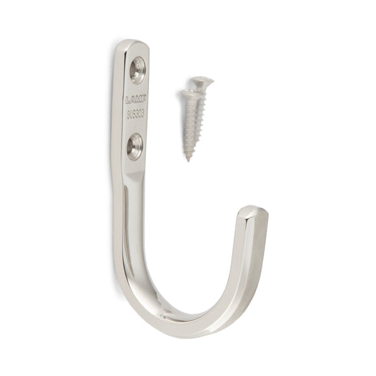 Hochwertiger Schwerlastwandhaken aus Edelstahl SUS304, 46 mm (1,9″), XL-CUJ45TT. Handtuchhaken aus V2A für Badezimmer, Schwimmbad, Schiffbau, Wohnmobil, Außenbereich, feuchte Umgebung und viel mehr, von Sugatsune / LAMP® (Japan)