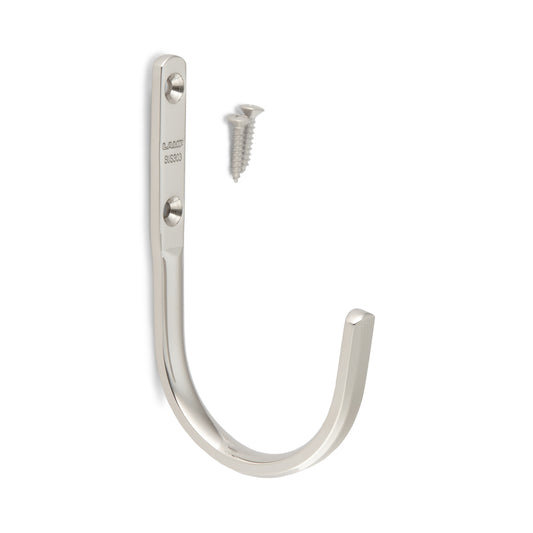 Hochwertiger Schwerlastwandhaken aus Edelstahl SUS304, 72 mm (2,9″), XL-CUJ70TT. Handtuchhaken aus V2A für Badezimmer, Schwimmbad, Schiffbau, Wohnmobil, Außenbereich, feuchte Umgebung und viel mehr, von Sugatsune / LAMP® (Japan)