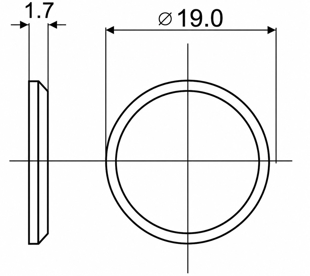 10 Stück selbstklebende Gegenplatte, Oberfläche: vernickelt, Durchmesser: ⌀19 mm (3/4″), Ausführung: rund, 22.01.118 für Magnetschnäpper