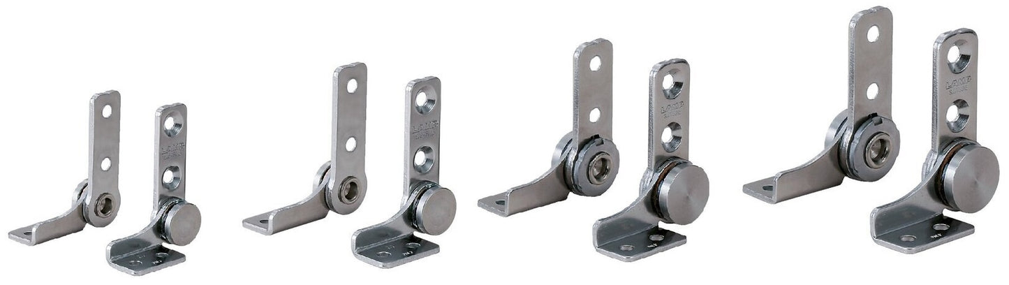 Set of 2 friction hinges (left + right), HG-TB7 for equipment covers, furniture flaps, monitor housings
