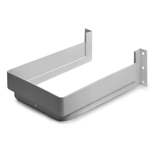 High-quality siphon cutout, made of plastic, surface: grey, 3011921 for vanity unit, kitchen cabinet, bathroom cabinet, siphon, drain