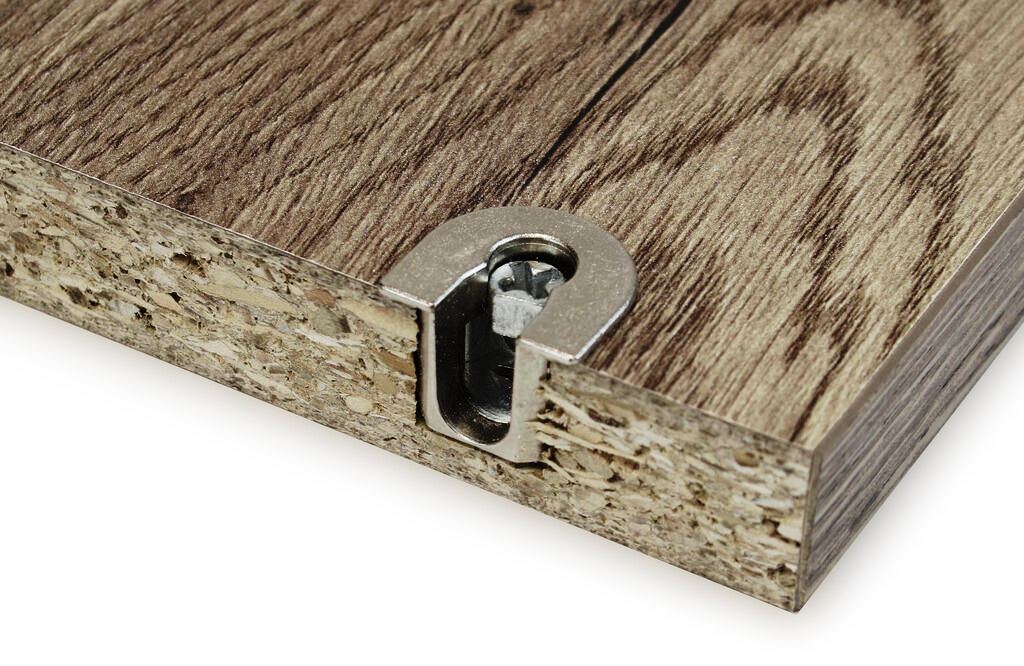 20 Stück stabile Exzenterverbindung ⌀20 mm mit Flansch und Krallenaußenmantel für Plattenstärke 19 mm (3/4″), aus Zamak, 8070907 für Möbelverbindung