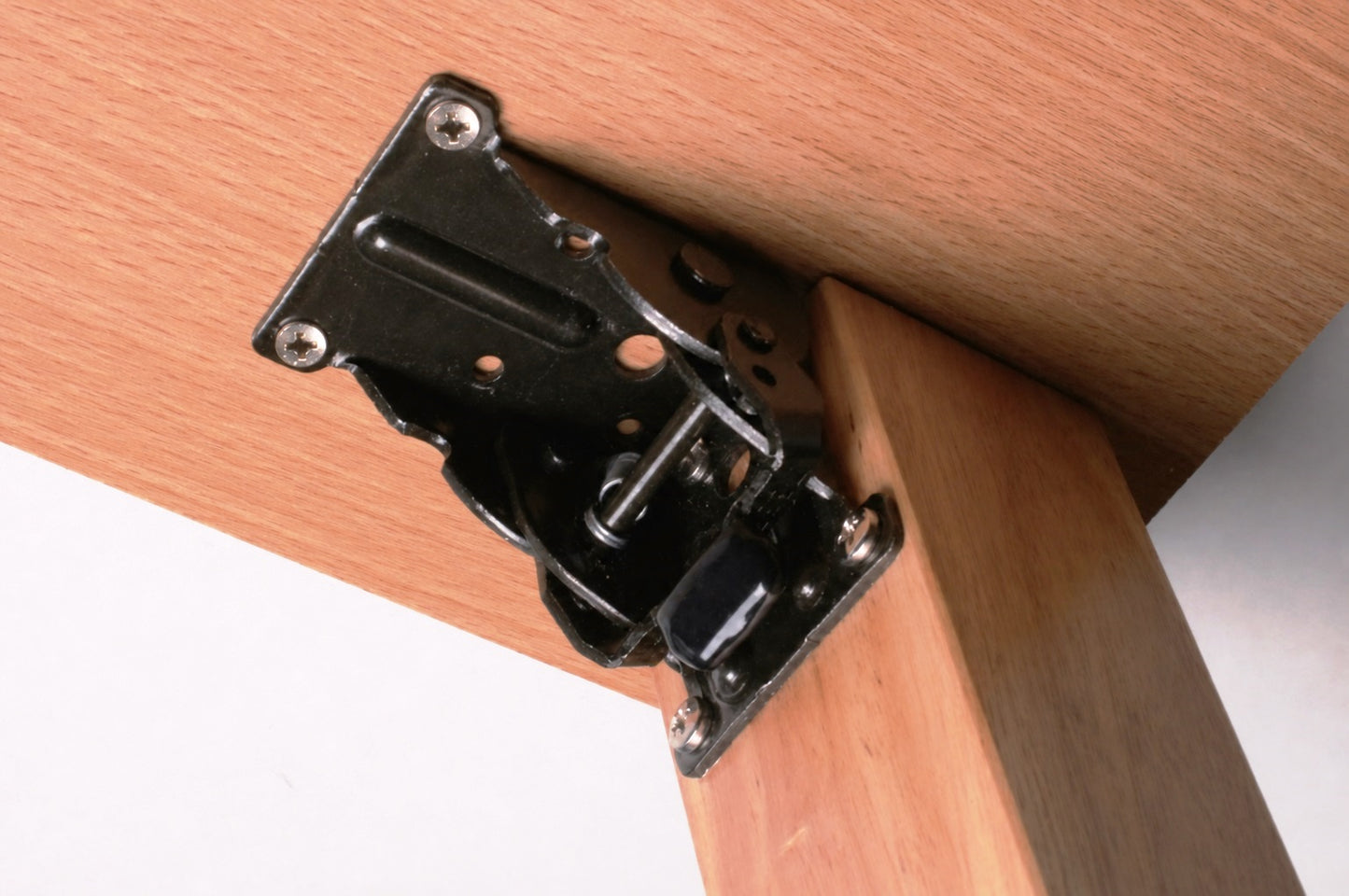 4 charnières de pied de table robustes et pliables, en acier, surface : noire, B205-KTL-BK pour tables basses, tables de salon, pieds de table en bois