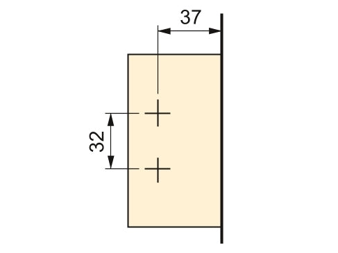 Concealed hinge, soft-close, clip-on installation, 3D adjustable, including mounting plate, surface: nickel-plated, surface-mounted, 1040007 for furniture, cabinets