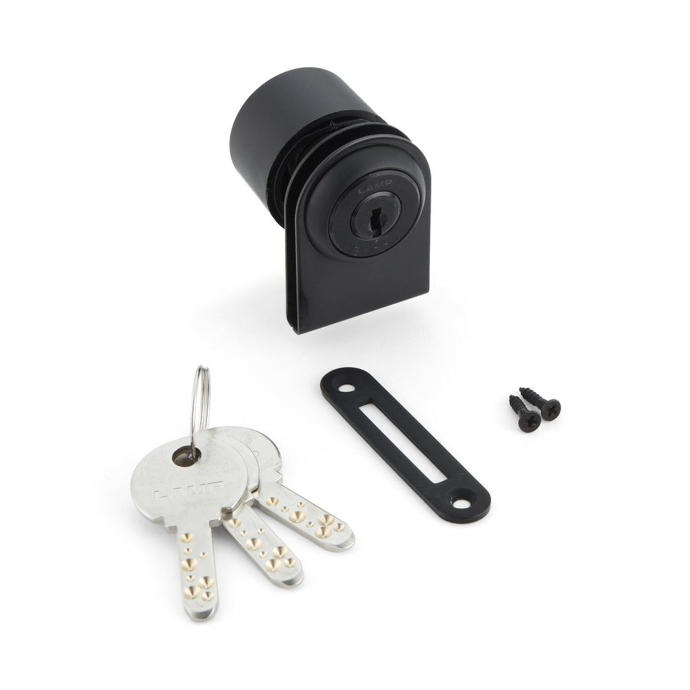 Lever lock for glass doors, Million Lock series, keyed differently 1310GL-BL-B, by Sugatsune / LAMP (Japan)
