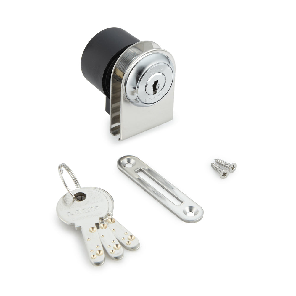 Hebelschloss, für Glastüren, Serie Million Lock, verschiedenschließend 1310GL-CR-B, von Sugatsune / LAMP (Japan)