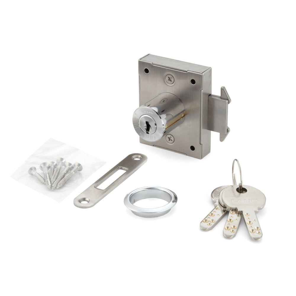 Cabinet lock, keyed alike 7810K-24-CR-RD, by Sugatsune / LAMP (Japan)