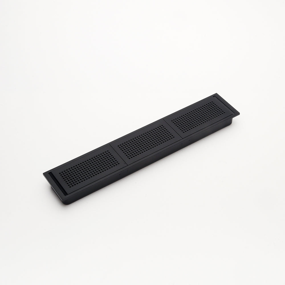Grille de ventilation avec entrée de câble APK-KHA226P-BL, de Sugatsune / LAMP (Japon)