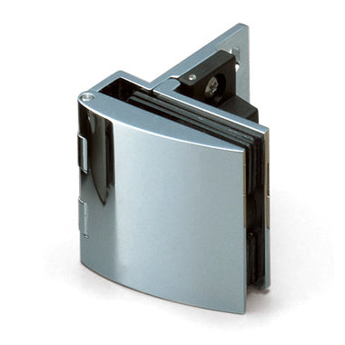 Glass door hinge, semi-flush mount, with hold-open function GH-456C-CR, by Sugatsune / LAMP (Japan)