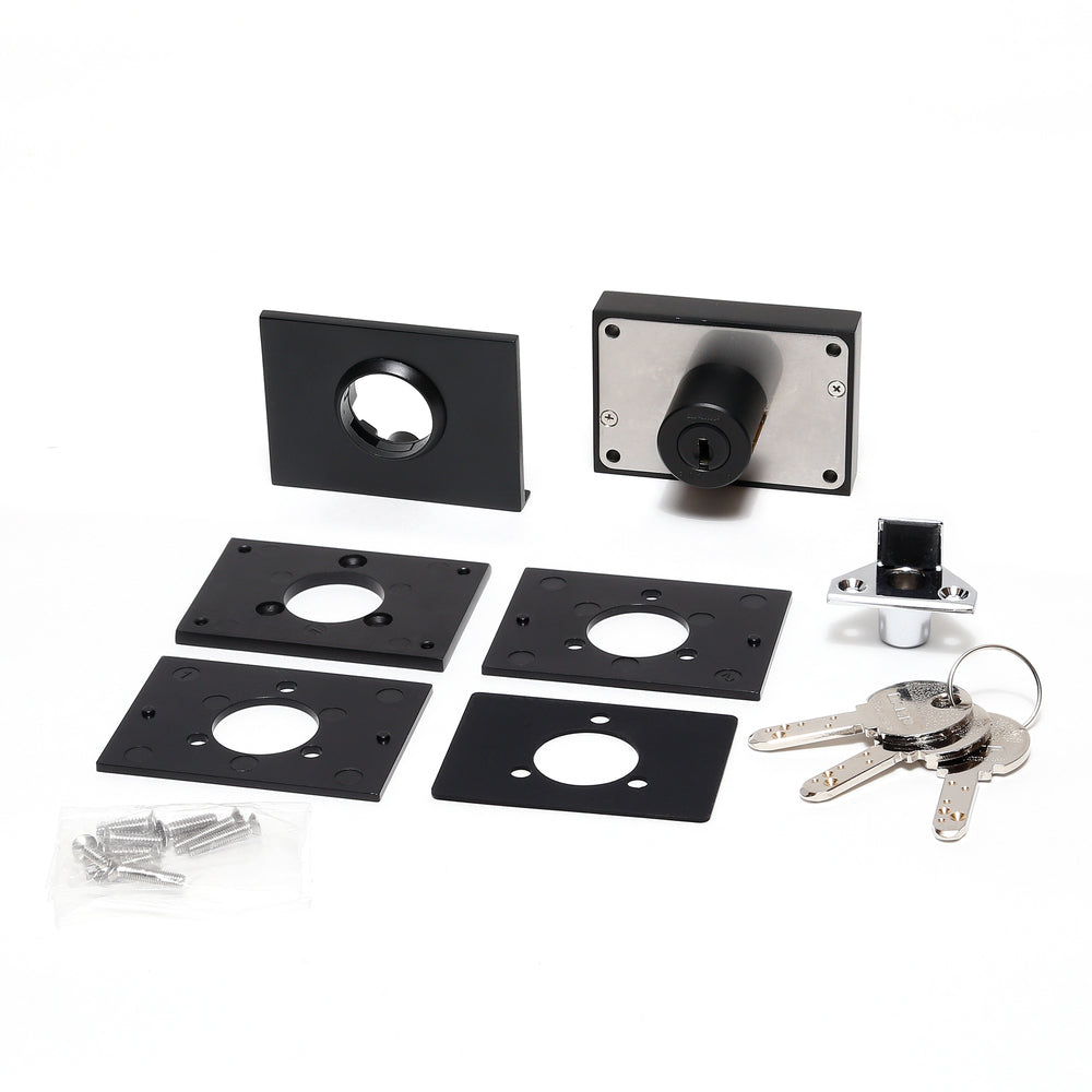 Hebelschloss, für Glastüren, Serie Million Lock, verschiedenschließend GS-GL20-BL-B, von Sugatsune / LAMP (Japan)