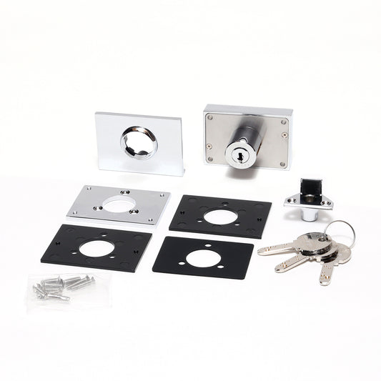 Hebelschloss, für Glastüren, Serie Million Lock, gleichschließend GS-GL20-CR-D, von Sugatsune / LAMP (Japan)