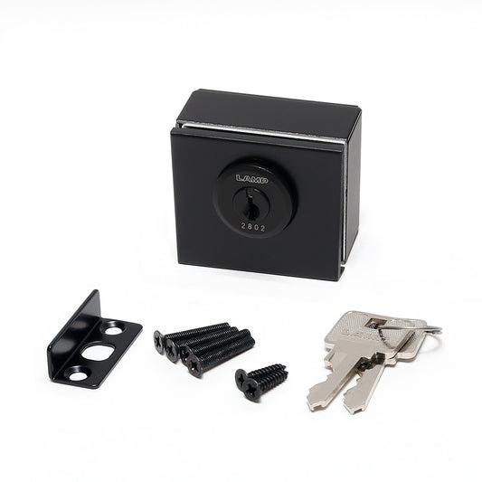 Glass door lock, keyed alike GS-GL3-KT-BL-D, by Sugatsune / LAMP (Japan)