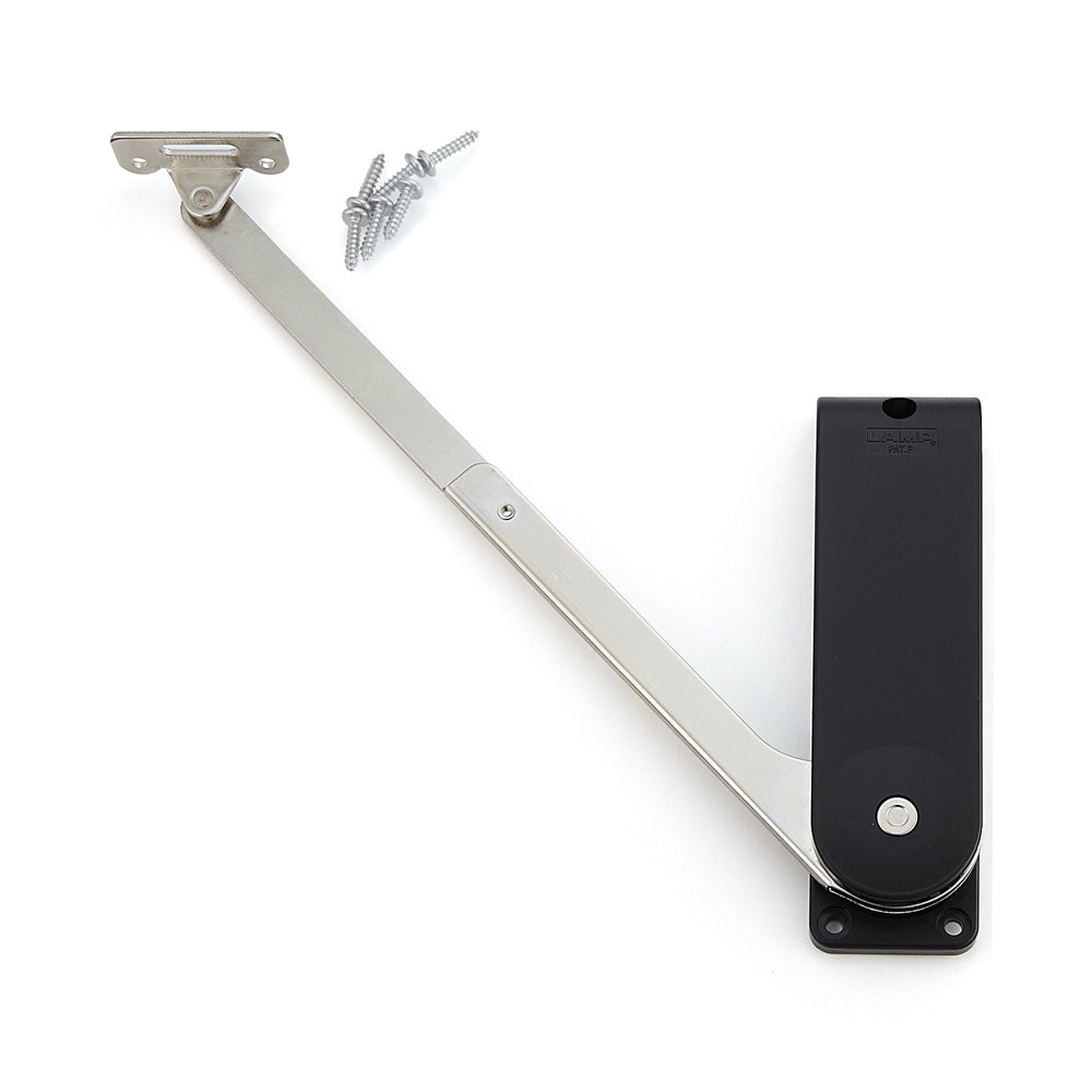 Heavy-duty soft-down flap fitting HDS-30KL-BL, by Sugatsune / LAMP (Japan)