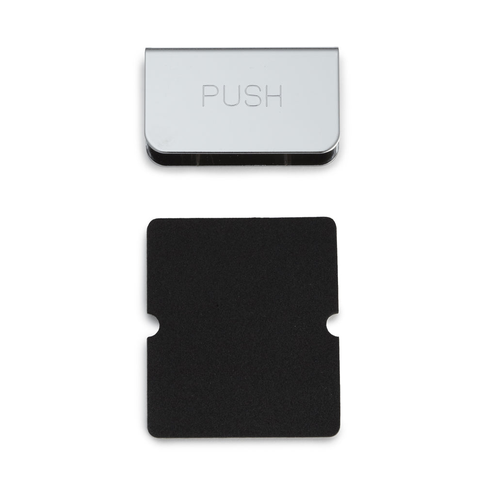 Push plate K-130CR, by Sugatsune / LAMP (Japan)
