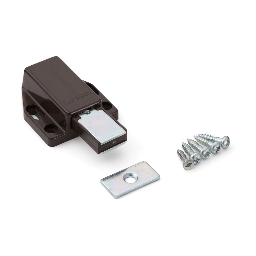 Loquet magnétique à bouton-poussoir ML-80W, par Sugatsune / LAMP (Japon)