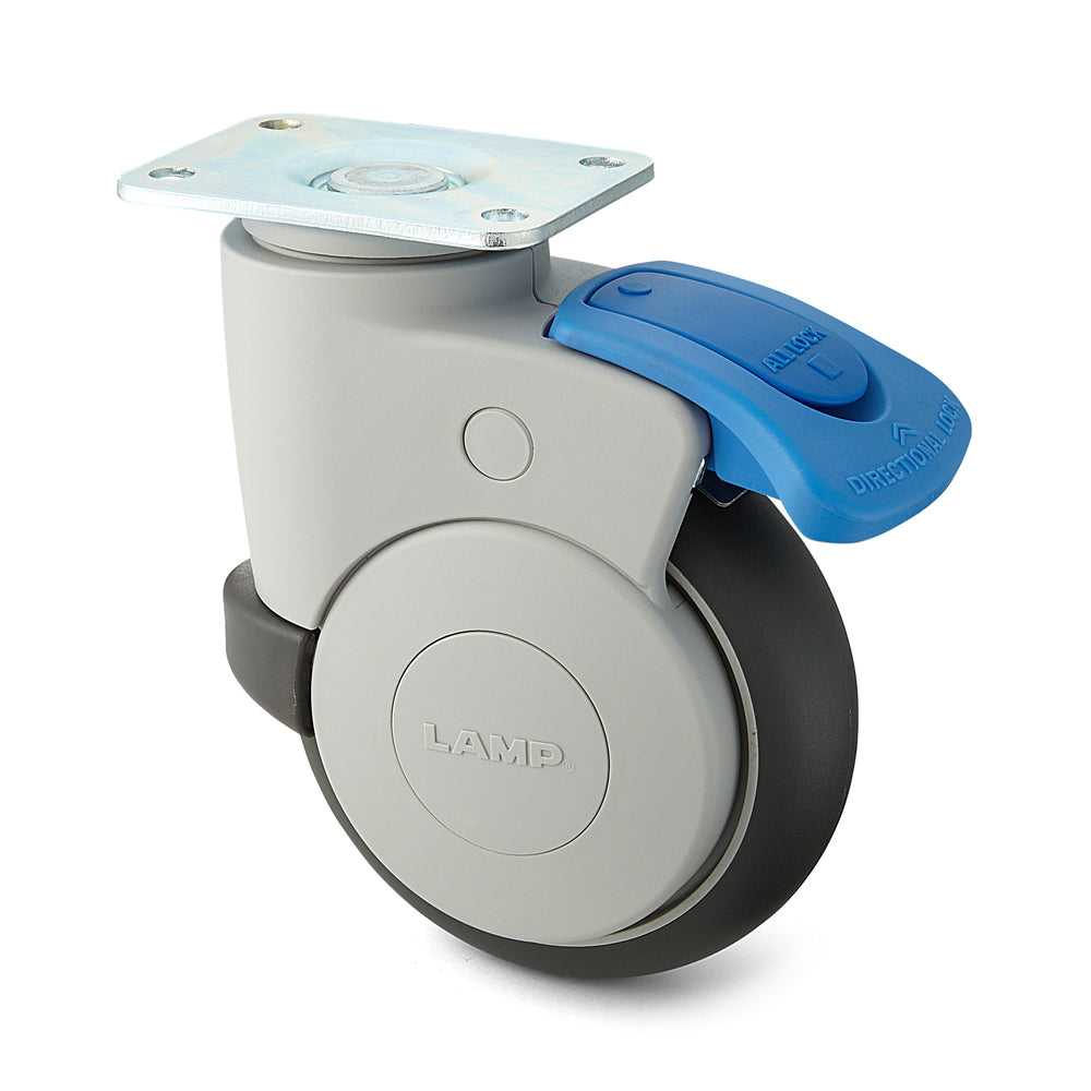 Reel with dual braking system, with MX-125PS plate, from Sugatsune / LAMP (Japan)